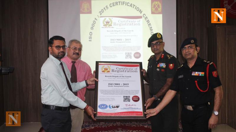 Records Brigade of The Guards is Honoured with ISO 9001:2015 Certification